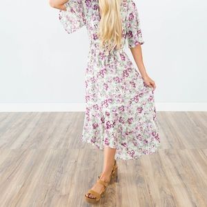 Floral wrap dress
